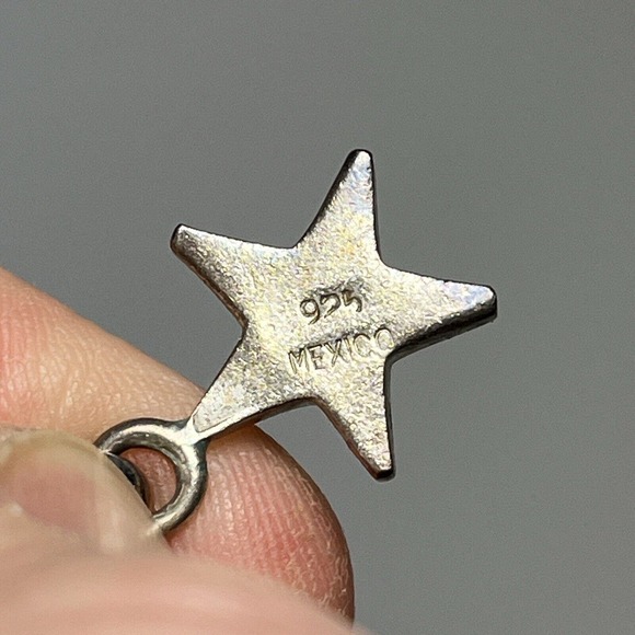 Sterling Silver Charm Bracelet Elephant Ships Wheel Fish Star USMC Vintage 1990s - Picture 13 of 16